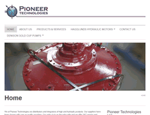 Tablet Screenshot of pioneertech.ca